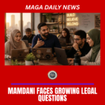 Zohran Mamdani speaking at a public event amid scrutiny over his administration’s social media influencer network.
