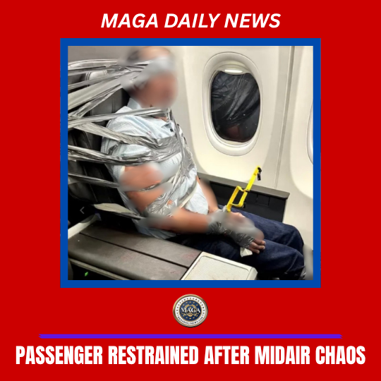 American Airlines passenger restrained during flight after alleged outburst