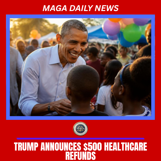 President Trump announcing $500 Obamacare refunds for eligible Americans